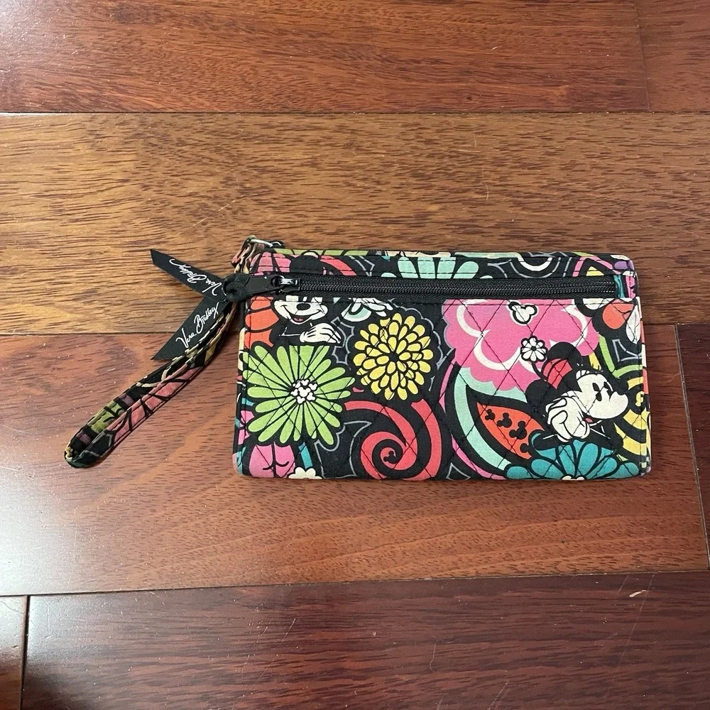 Vera Bradley Disney Parks Mickey's Magical Blooms Minnie Wallet Retired Rare B28 - Picture 2 of 12